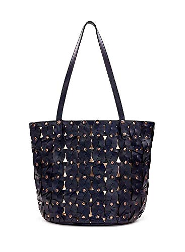 Patricia Nash Twisted Braid Mizzana Tote Navy #TOP1