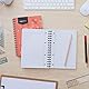 Amazon Basics Spiral-Notizblock, 100 Blatt/200 Seiten, A5, 80 GSM, 3 Stück, Red