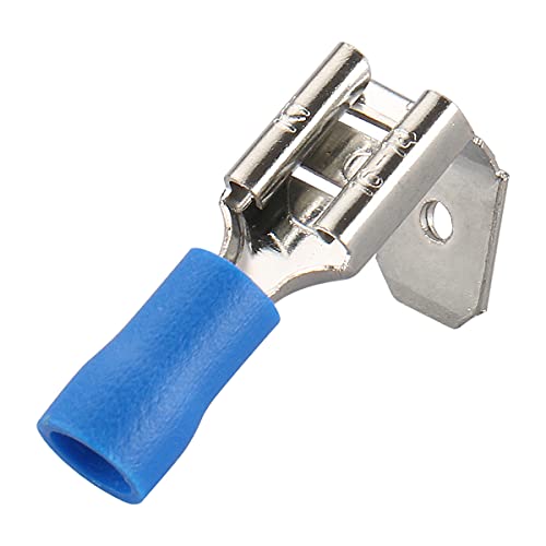 Baomain Insulated Piggyback Quick Connector PBDD 2-250 16-14 Gauge Blue Pack of 100