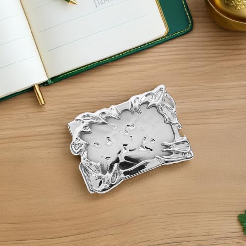 Protector de tarjetas resistente con llavero y acabado electrochapado de 3 piezas 5