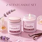 Scented Candles for Women, Soy Candles for Home Scented, Candle Gift Set with Lavender & Vanilla Scents, 2 Pack Aromatherapy Candle for Relaxing, Stress Relief & Home Decor - Image 2