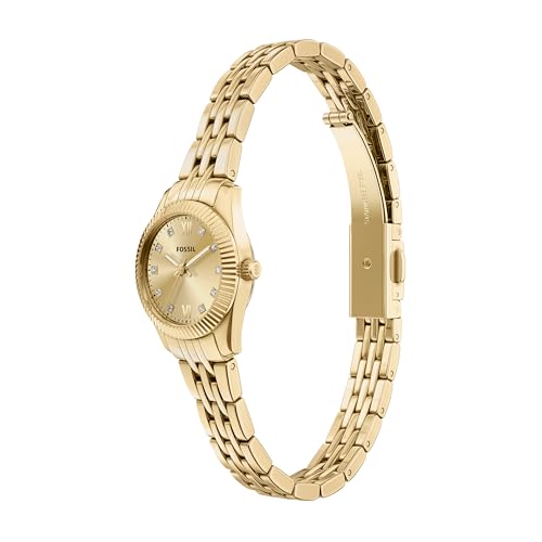 Fossil Scarlette Mini Three-Hand Gold-Tone Stainless Steel Women's Watch by Fossil - Used condition - Image 7