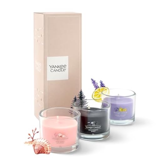 Yankee Candle Set regalo di candele profumate | 3 mini candele votive profumate | Miscela di cera di soia | Regali perfetti per le donne