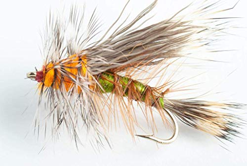 Blue Wing Olive Stimulator Dry Fly - 6 Pack (Olive, 12)