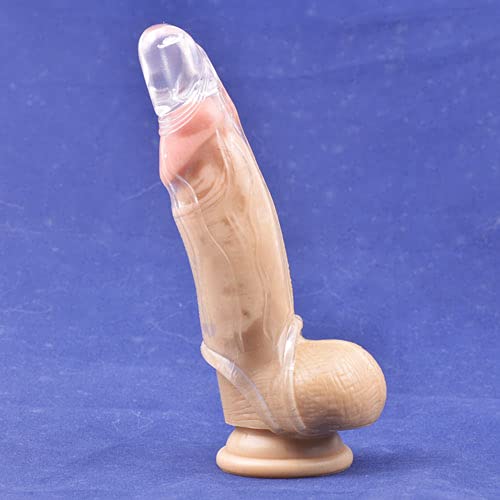 BeHorny Penis Sleeve Penis Extender, Realistic Penis Head and Stimulation Zone Shaft