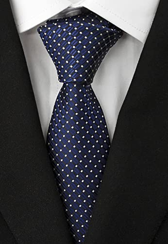 Image of Men's Necktie Classic Silk Tie Woven Jacquard Neck Ties 9 PCS