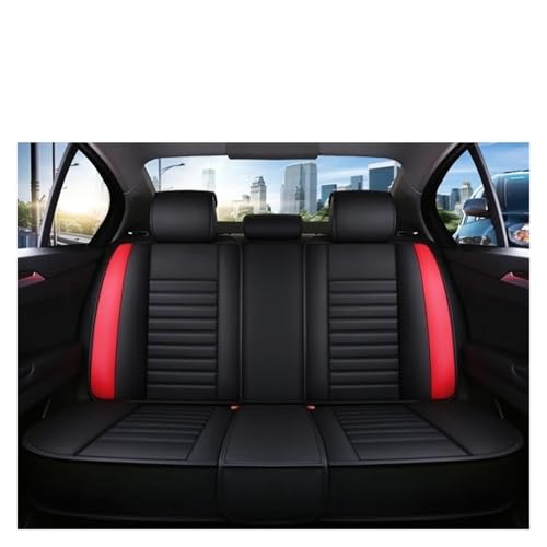 Housses siège universelles cuir complet rouge arrière pour Etios C5