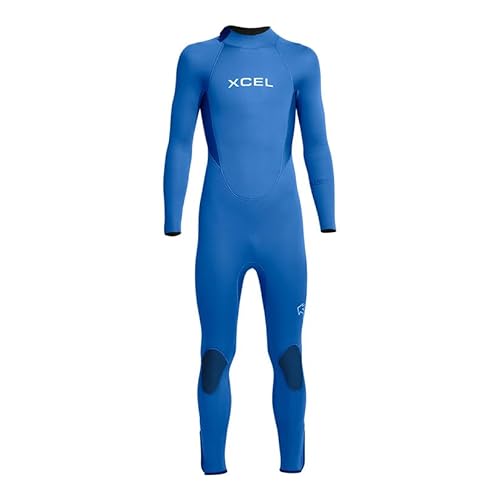 XCEL Youth Axis Back Zip 4/3mm Fullsuit - Sapphire | 12