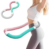 【2025年夏新登場】REBEAUQ フラフープ ダイエット用 フラフープ ソフト 静音 柔らかい フラフープ コンパクト 持ち運びやすい ソフトスプリングフラフープ 有酸素運動 エクササイズグッズ 脂肪燃焼 子供用 大人用 2サイズ選べる (1.3KG)