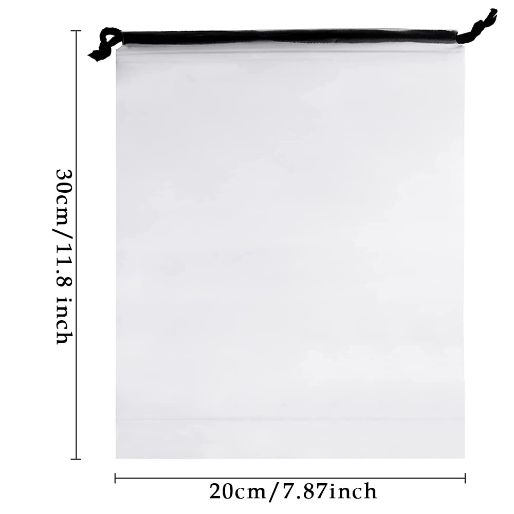 YJDEWohovv 15 Pcs Drawstring Storage Bags Reusable Travel Clothes Bag Luggage Waterproof Organiser Pouches Travel Accessories for Shoe Clothes Cosmetics - Image 2
