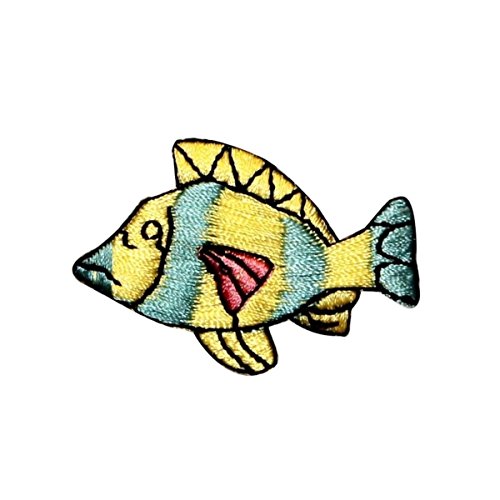 Tropical Grouper Fish Patch for Aquarium & Fishing Iron-On