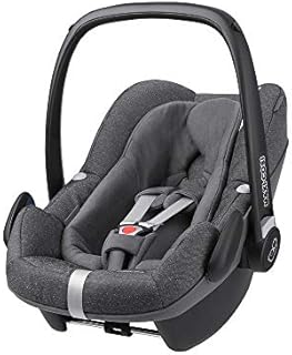 Maxi-Cosi Pebble Plus Baby Car Seat Group 0+, ISOFIX Car Seat, i-Size, 0-12 m, 0-13 kg, 45-75 cm, Sparkling Grey