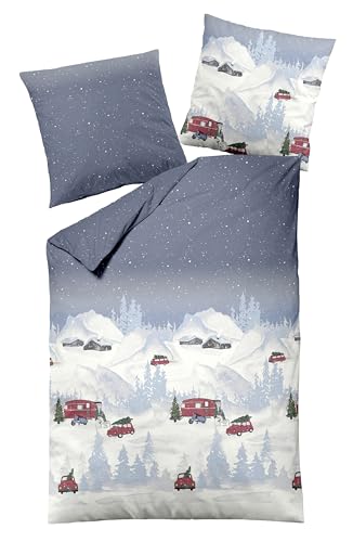 Carpe Sonno warme Biber Bettwäsche 135x200 Baumwolle | Flanell...