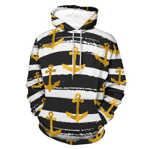 Sweat À Capuche Manche Longue UMENG Hoodie Doré Éclatant Taille S