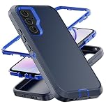 AYMECL for A54 5G Case,[Military Grade] 3 in 1 Heavy Duty Full Body Shockproof Protection Phone Case for Samsung Galaxy A54 5G 6.4 inch,Dark Blue+Blue
