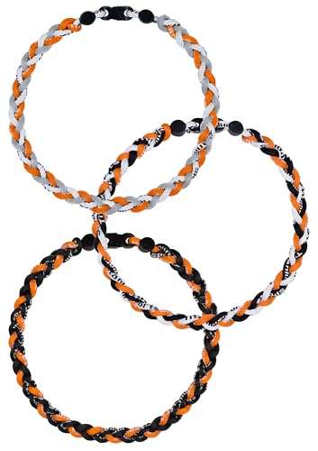 SUPBOMM 3 pcs Baseball Rope Necklaces League Team Colors Braided Necklace Baseball Team Gifts SFGiants