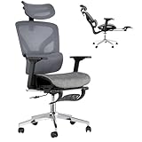 Repose-pieds rétractable et dossier inclinable jusqu'à 120° pour des pauses relaxantes et des siestes au bureau.