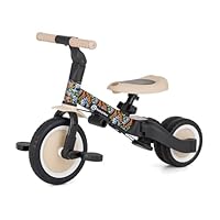 PETITE&MARS Multifunctionele 5-in-1 driewieler turbo * fiets * driewieler * loopfiets * glijauto * loopvoertuig (Misty Green