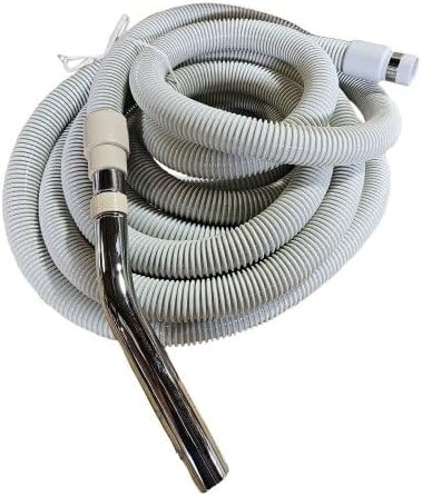 30 ft Beam Compatible Central Vacuum Hose - Lightweight Crush-Proof Design | Perfect Replacement for Older Beam & Compatible Systems | Standard 1.5" Inlet Fit (30 Feet)