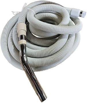 30 ft Beam Compatible Central Vacuum Hose - Lightweight Crush-Proof Design | Perfect Replacement for Older Beam & Compatible Systems | Standard 1.5" Inlet Fit 30 Feet