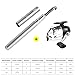 SOUUXIU Pen Fishing Rod and Reel Combo Pocket Fishing Rod Telescopic 39in/55in/63in+Spinning Reel, Mini Fishing Pole Kit Ultralight for Traveling Fishing