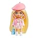 â€‹Barbie Doll, Barbie Extra Mini Minis, Blonde Doll With Beret And Varsity Jacket, Gummy Bear Purse, Kids Toys, Clothes And Accessoriesâ€‹