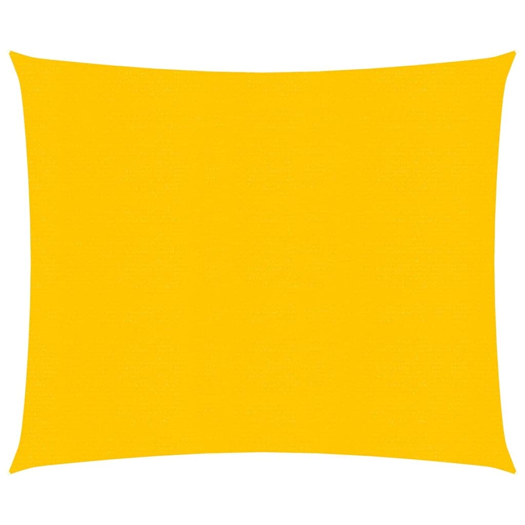 vidaXL Sunshade Sail 160 g/m² Square Yellow 5x5 m HDPE — image 1