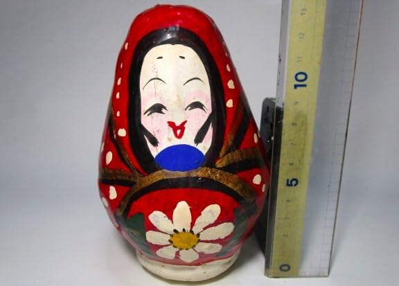 Amazon | アンティーク土佐張子 女だるま 起き上がり 張子 女達磨 姫