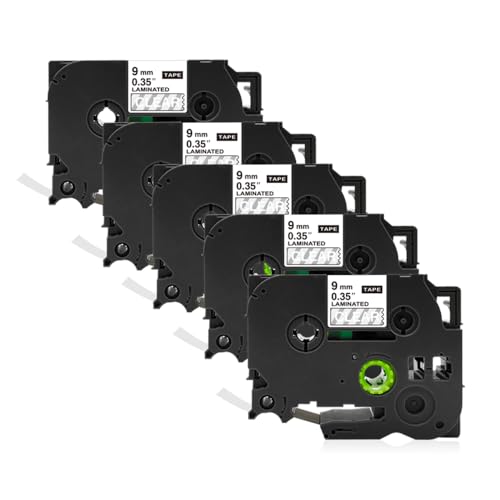 RolyPoly777 �݊� �u���U�[�H�� TZe-125 �����n������ 9mm�� 5�Z�b�g ����8m �s�[�^�b�` P-touch �ėp �e�[�v�J�[�g���b�W ���ϋv�݌v ���S���d�l �I�t�B�X/�q��/�����X/�ƒ�p ���p�r���p�\