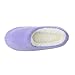 Zegee Womens Fuzzy Indoor Soft Sock Slippers Non-Slip Sole Cozy Warm Slip-on House Bedroom Slippers(S 5-6, Purple)
