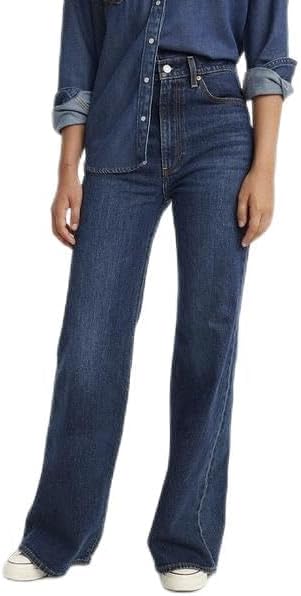 Levi's Ribcage Bell high waist flared jeans met medium wassing • Indigo • de Bijenkorf