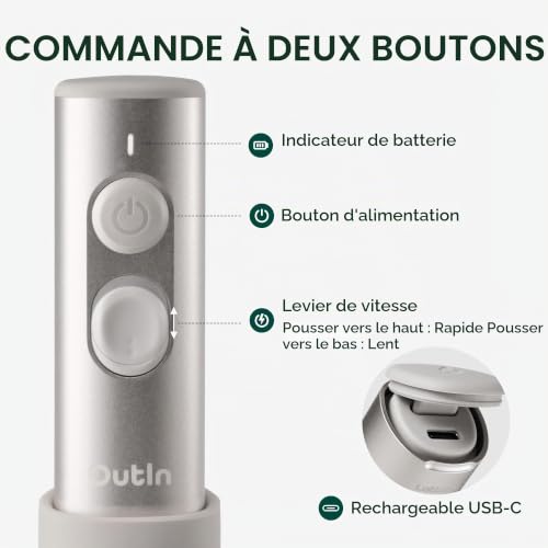 Espumador à lait portable OutIn LattoGo USB C - vue 5