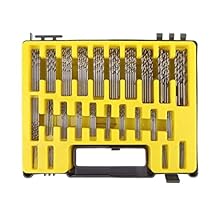 150 Pcs Mini Drill Bits Set, HSS Micro Twist Drill Bits, 24 Sizes 0.4mm-3.2mm, Hand Tools, Drills for Electronics, Crafts, Watch Repairing