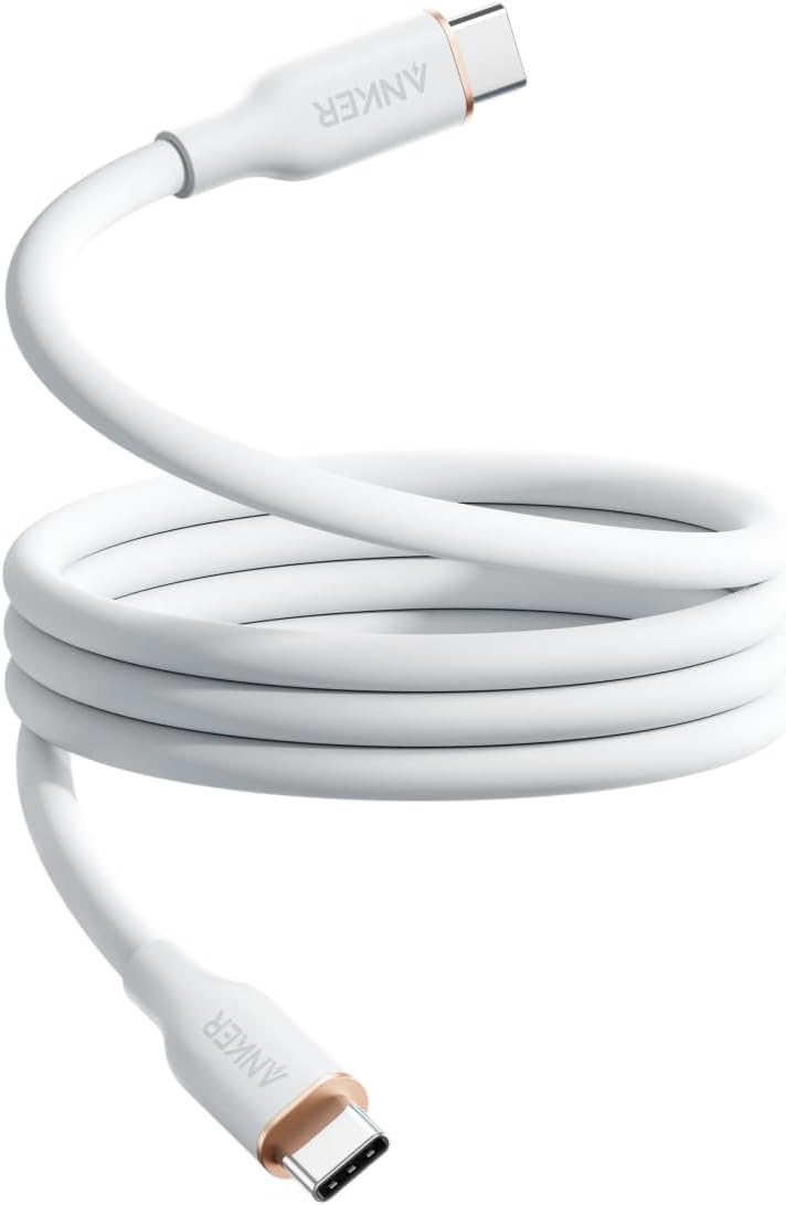 240W USB C to USB C Cable 6 FT/1.8m, USB 2.0 Fast Charger Cable for MacBook Pro,iPhone 15/16/17, iPad Pro, Samsung Galaxy,and More