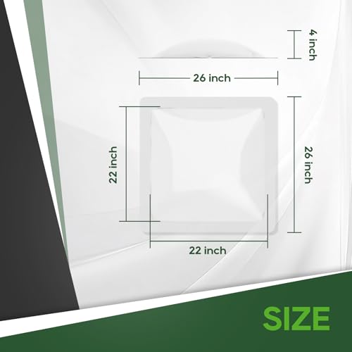 Image of RVGUARD RV Skylight Replacement, 26 inch x 26 inch Outer Dimension Skylight Fits All Standard 22 inch x 22 inch Openings, RV Skylight for Camper Trailer Fifth Wheel Truck, UV Resistant, Impact Resistant, Clear