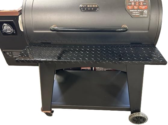 Compatible with Pit Boss Austin XL Onyx Edition Shelf Diamond Plate - Black 8" Wide