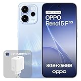 OPPO Reno15 F 5G Smartphone Sbloccato, 8+256GB, Fotocamera Grandangolare 50MP FOV 100°, Display 6.57" 120Hz, AI Portrait Glow, Batteria 6500 …