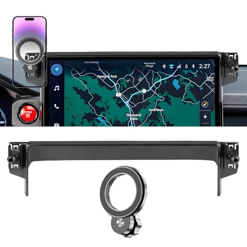 JIEZMO Car Magnetic Phone Mount for Toyota Tacoma 2024 2025 2026 and Toyota 4Runner 2025 2026[ 14-inch Touch Screen ] Auto Interior Accessories Best Cellphone Holder Cell Phones Navigation Charging