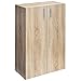 Produktbild Casaria® Kommode mit 2 Türen 115,5x60x30cm Holz Modern höhenverstellbarer Einlegeboden Schlafzimmer Büro Flur Mehrzweckschrank Aktenschrank Schrank Eiche