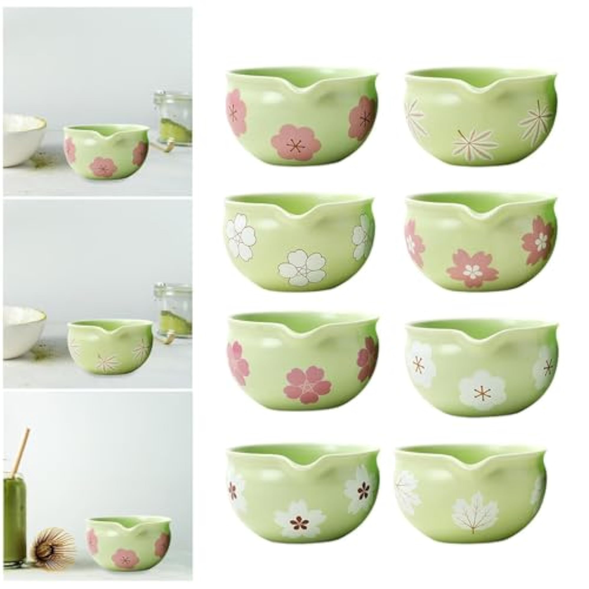 Handmade Ceramic Matcha Bowl with Spout, Gift for Friends