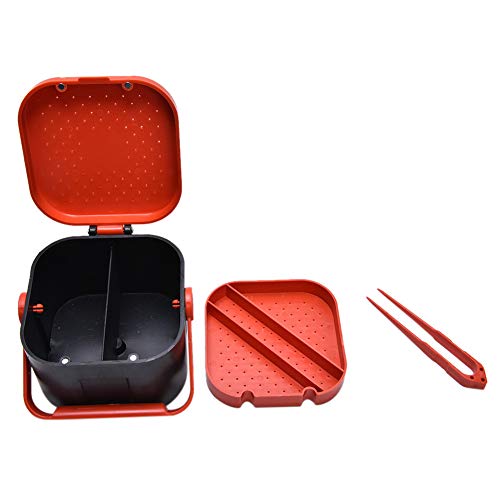 Comsnows 2Pcs Worm Bait Holder, Bait Storage Box, Fishing-Accessories Boxes Storage Containers #TOP3