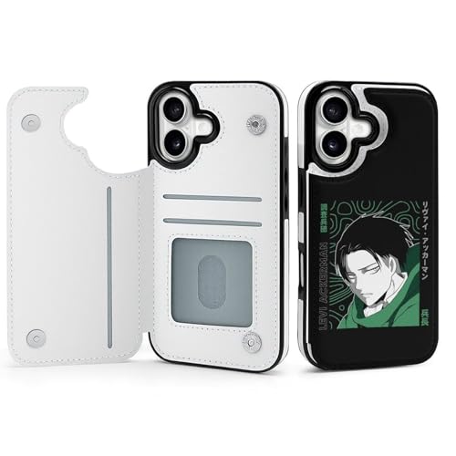 iPhone 17用 ケース 手帳型 進撃の巨人 リヴァイ 兵長 スマホケース アイフォン17用 ケース カード収納 携帯ケース 財布型 キャラクター 可愛い 人気