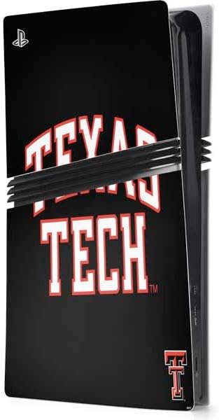 Skinit Decal Gaming Skin Compatible with PS5 Pro Console - Officially Licensed Texas Tech University TT Red Raiders Design
