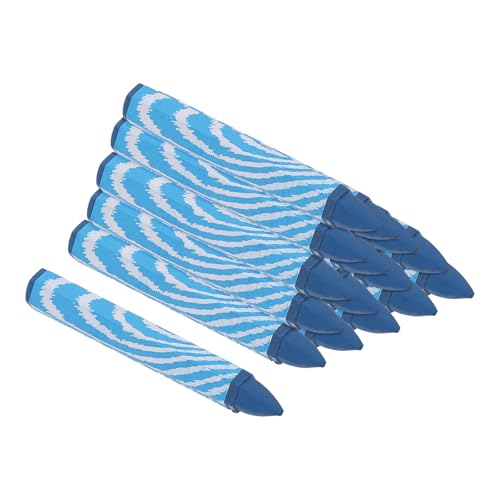 PATIKIL Lumber Marking Crayons, 16 Pcs 4.2x0.6 inch Hex Wax Tire Marker Drawing Crayons for Wood, Glass, Ceramics, Cartons, Cloth, Stone, Blue