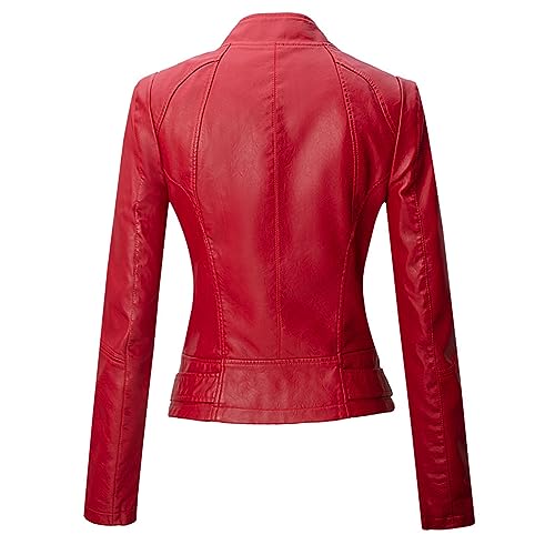 Veste blazer étroite en cuir pour femmes silhouette sculptée