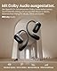 SHOKZ OpenFit 2+ Neu Open-Ear-Kopfhörer, Dolby Audio Ohrbügel-Ohrhörer, 48 Std. Spielzeit, IP55 wasserfeste Bluetooth-Ohrhörer mit Mik., kabelloses Laden, USB-C-Schnellladen, mit Tragetasche, Grau