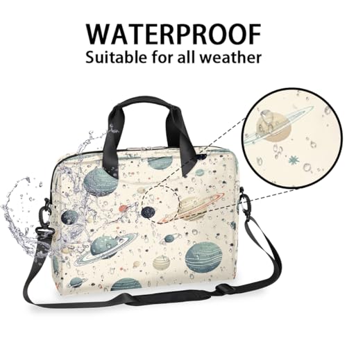 Maletín para portátil 15.6 pulgadas con diseño Planet Universe miniatura 3