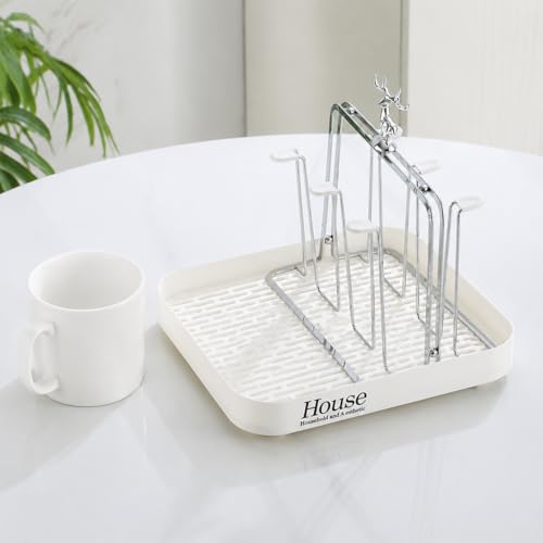 Buy Yunmeryker Luxury 2-Tier Electroplated Kitchenware Rack with Drain Tray & Countertop Mug Tumbler Drainer Stand Buy Yunmeryker Luxury 2-Tier Electroplated Kitchenware Rack with Drain Tray & Countertop Mug Tumbler Drainer Stand – Yunmeryker