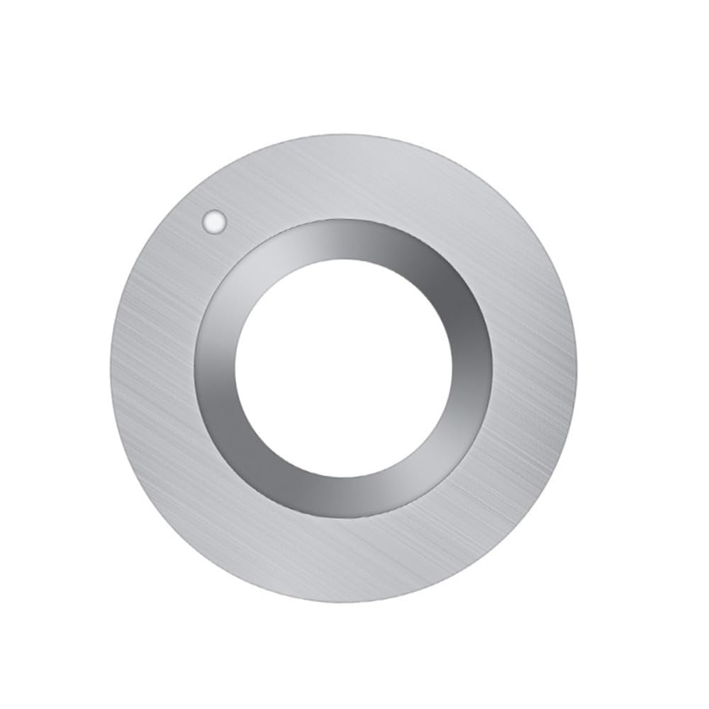 Llmwfa One Color 1Piece Carbide Insert Round Cutter, 30 Degrees Precision Wood Lathe Tools Turning Replacement Blades(16X3mm)