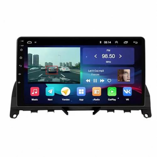 Navegador Satelital de 4 Núcleos y GPS Coche para Clase C W204